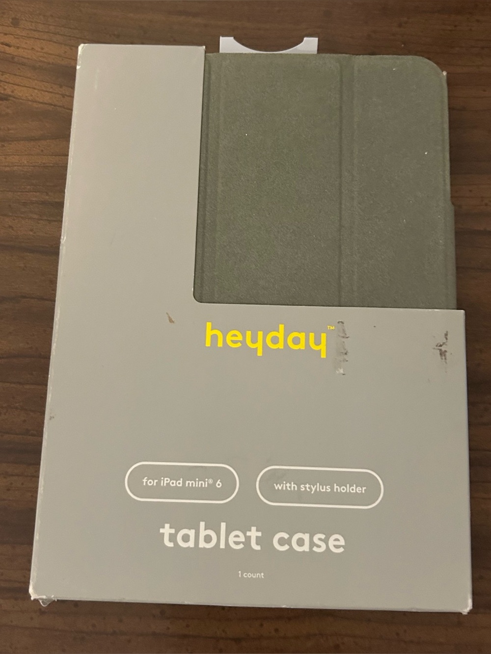 New iPad Mini 6 heyday green tablet case with Stylus Holder